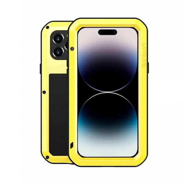 LOVE MEI Powerful deklsel til Apple iPhone 15 Pro - Gul