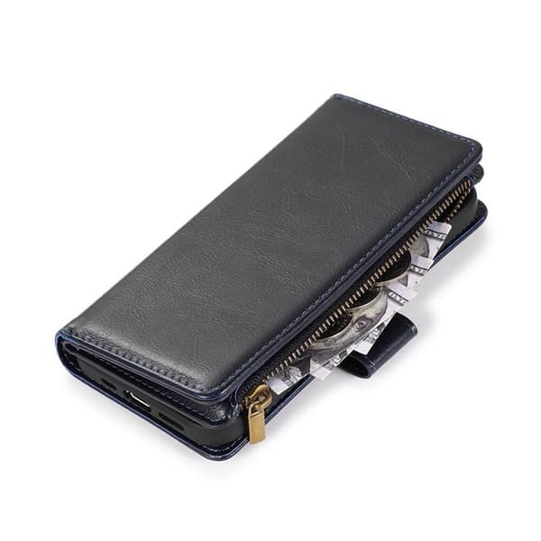 DoubleFlip Zipper 9-kort til Apple iPhone 15 Plus - Svart