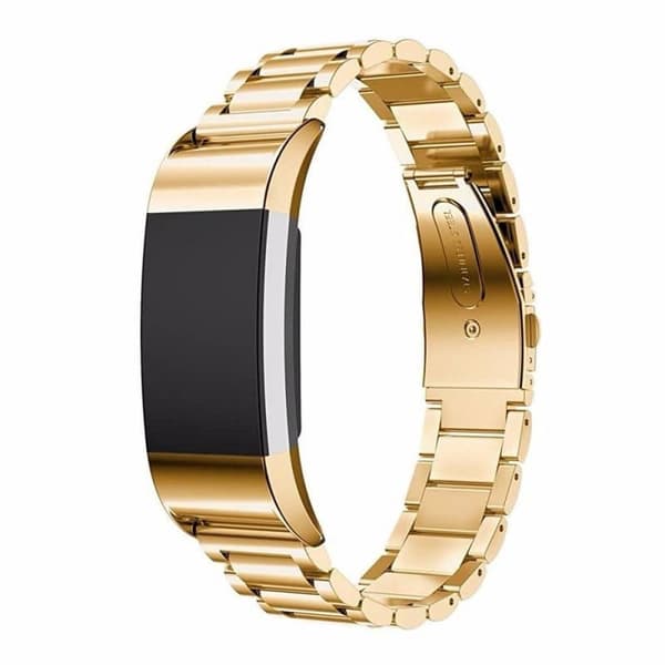 Rustfrit stål urrem til Fitbit Charge 3 - guld