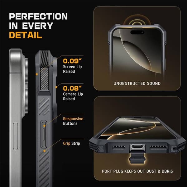 SUPCASE UB Grip kuori Apple iPhone 16 Pro Max - Grey
