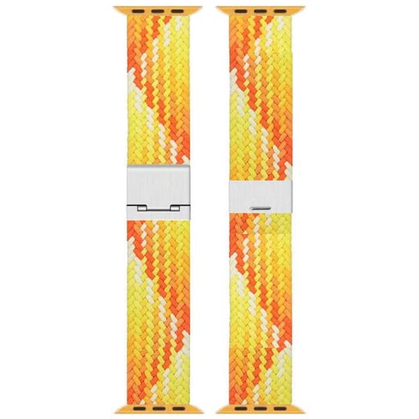 Flettet elastisk urrem til Apple Watch SE 3 (40mm) - Gradient or