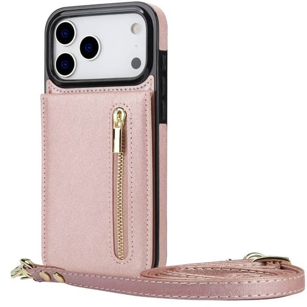 Zipper halskÃ¦de cover til Apple iPhone 17 Pro - Rose