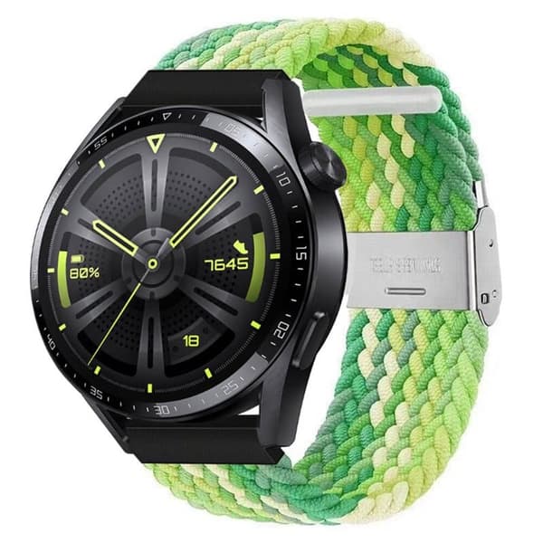 Flettet Elastisk urrem til Huawei Watch GT3 (46mm) - Gradientgre
