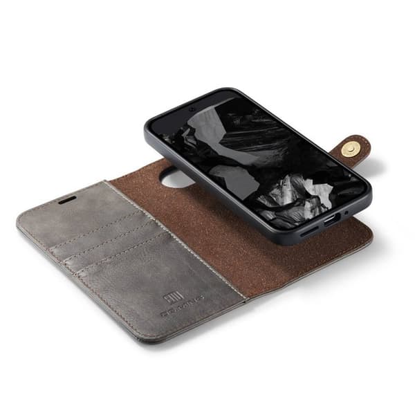 Mobil lommebok DG-Ming 2i1 til Google Pixel 9 Pro - GrÃ¥