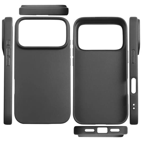 Silikone cover til Apple iPhone 17 Pro Max - Sort