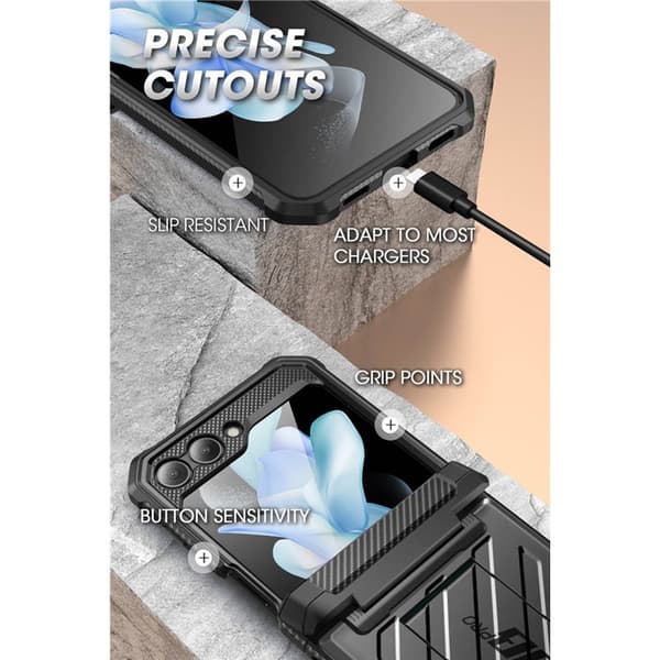 SUPCASE UB Pro cover til Samsung Galaxy Z Flip 5 - Sort