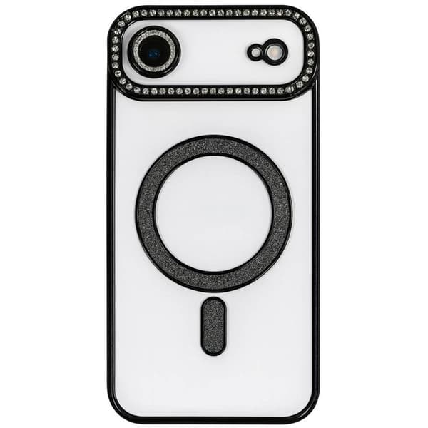 Diamond bling MagSafe deksel til Apple iPhone Air - Svart