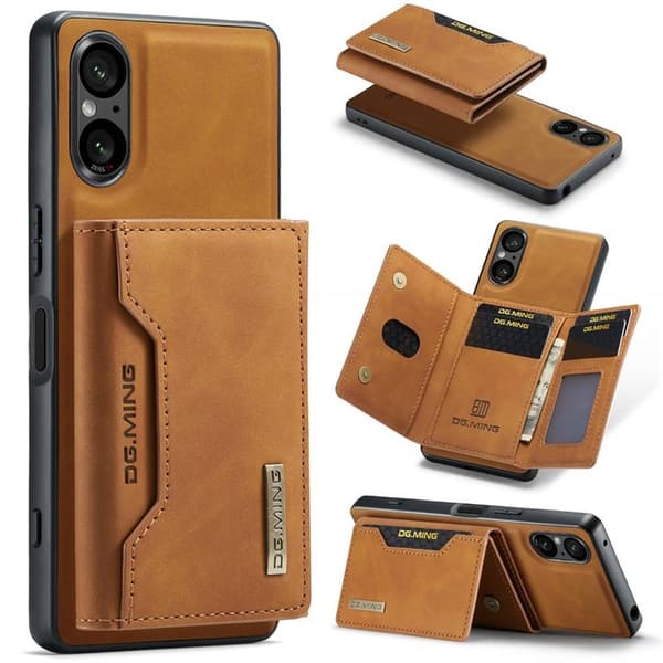 DG-Ming M2 deksel til Sony Xperia 5 V - Brun