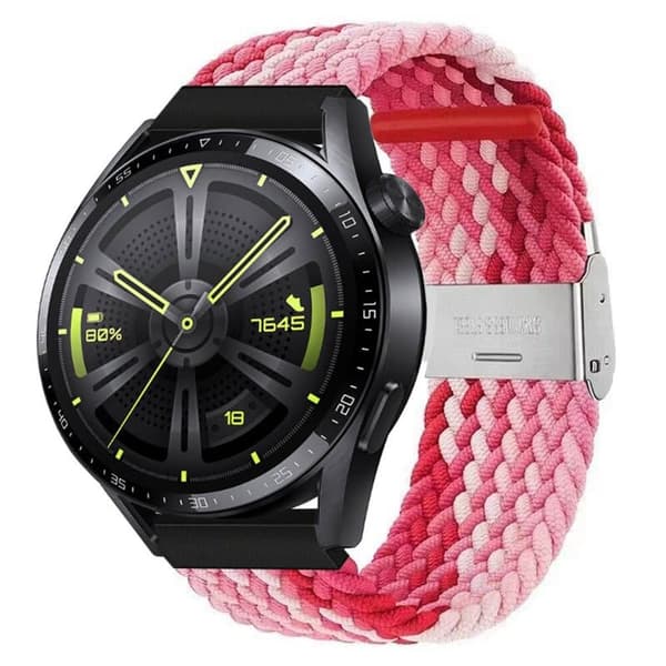Flettet Elastisk urrem til Huawei Watch GT3 (46mm) - gradientred