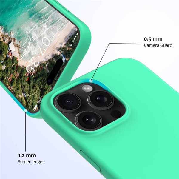 Liquid silikone cover til Apple iPhone 16 Pro - Spearmint