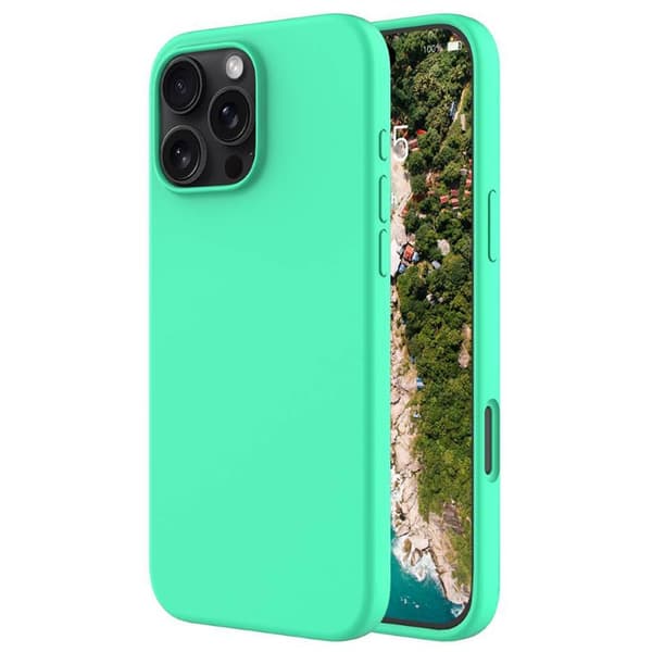 Liquid silikone cover til Apple iPhone 16 Pro Max - Spearmint