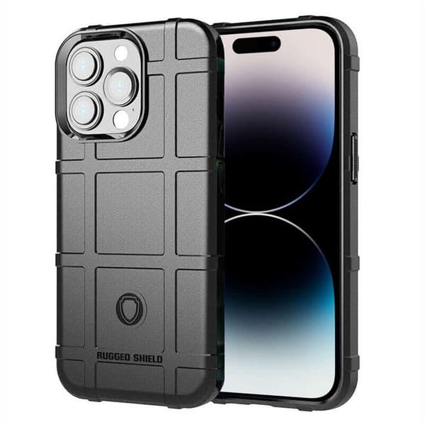 Rugged Shield kuori Apple iPhone 16 Pro Max - Musta