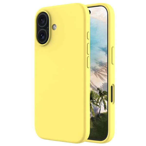Liquid silikonisuoja Apple iPhone 16 - Canary Yellow