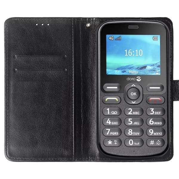Wallet cover 2-kort til Doro 1881 - Sort