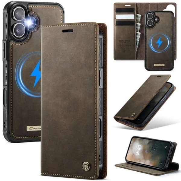 CaseMe mobildeksel C49 2i1 til Apple iPhone 17 â Coffee