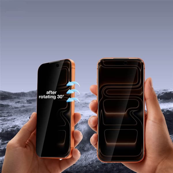 Privacy Titan 5D lasinen näytönsuoja Easy Fit Apple iPhone 17