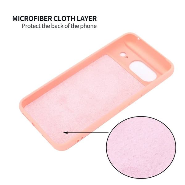 Liquid silikone cover til Google Pixel 8 - Pink
