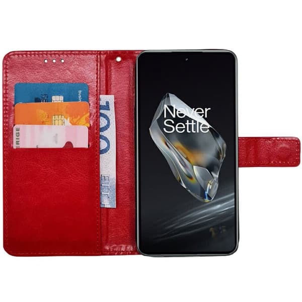 Wallet cover 3-kort til OnePlus 12 - RÃ¸d