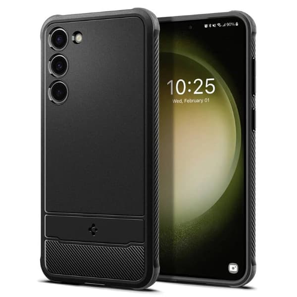 Spigen Rugged Armor cover til Samsung Galaxy S23 - Sort