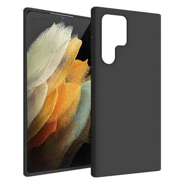 Silikone cover til Samsung Galaxy S22 Ultra - Sort