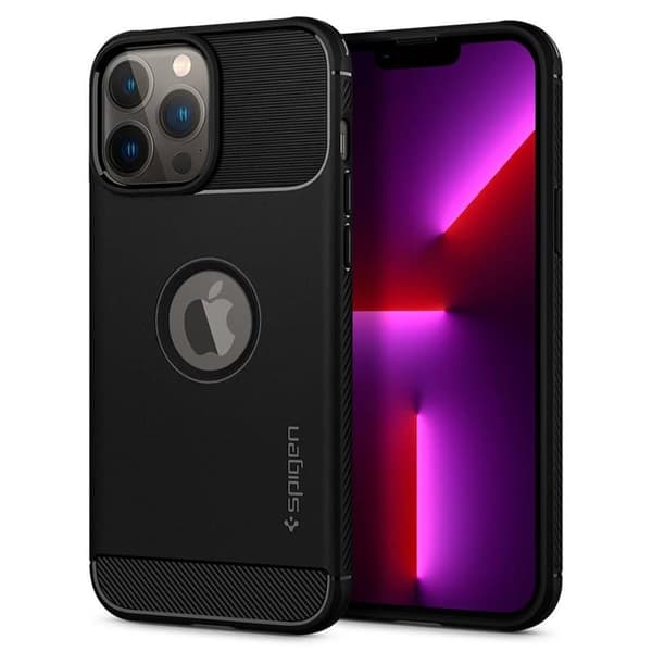 Spigen Rugged Armor cover til Apple iPhone 13 Pro Max - Sort