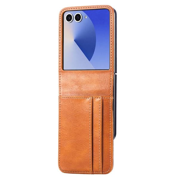 Multi WalletCase til Samsung Galaxy Z Flip 8 - Cognac ember