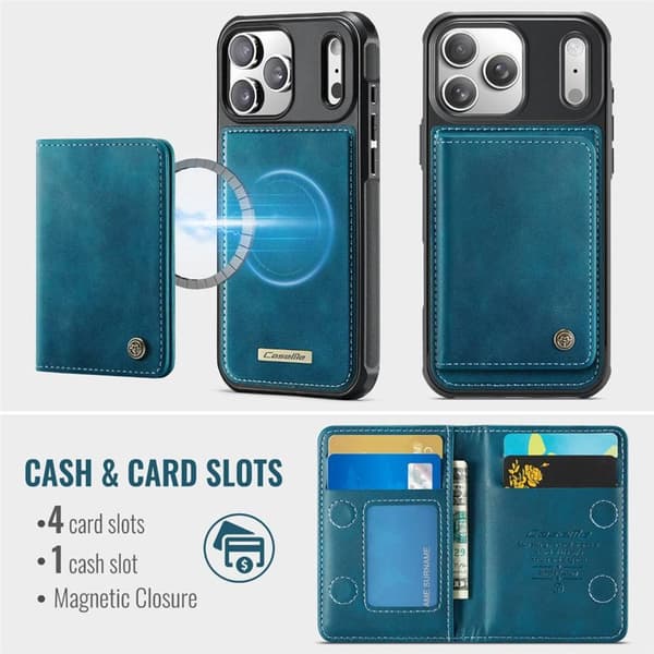 CaseMe C69 2i1 cover til Apple iPhone 17 Pro Max - Petrol