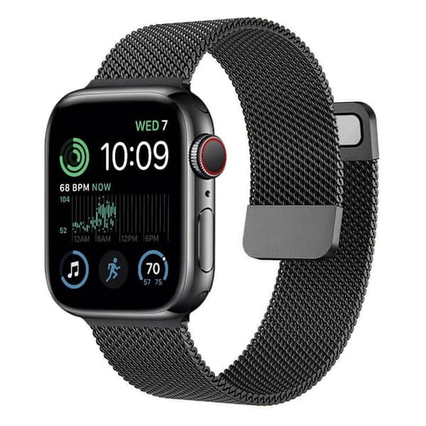 Split milanese urrem til Apple Watch SE 2022 (40mm) - Sort