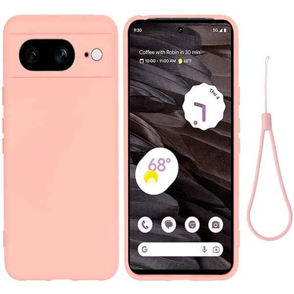 Liquid silikone cover til Google Pixel 8 - Pink