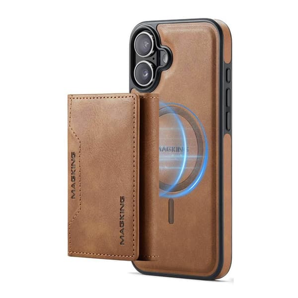 DG-Ming Magking K2 2i1 deksel til Apple iPhone 16 Plus - Brun