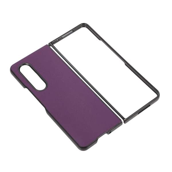 Lær deksel til Samsung Galaxy Z Fold 4 - Lilla