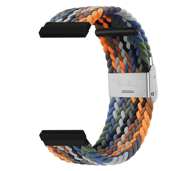 Flettet elastisk urrem til Fitbit Versa 3 - Salamander