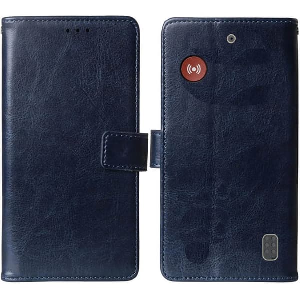 Wallet cover 2-kort til Doro Leva X10 - Mørkeblå