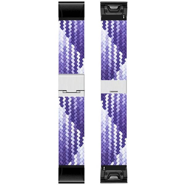Flettet Urrem til Garmin Fenix 9 Pro (51mm) - Gradient purple