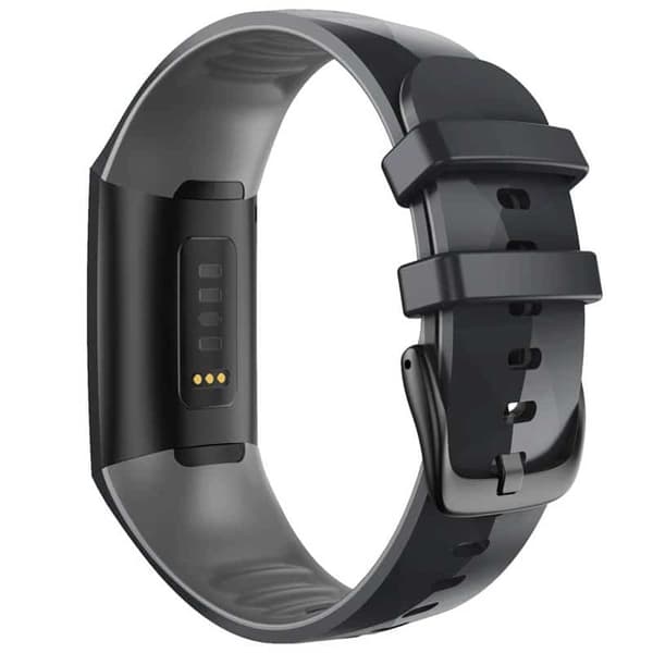 Twin Sport Kellon ranneke Fitbit Charge 3- Musta/harmaa