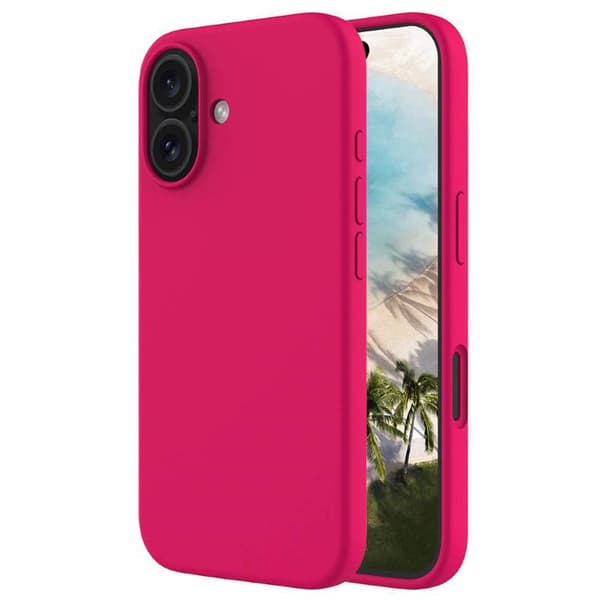 Liquid silikon deksel til Apple iPhone 16 Plus - Dragon Fruit