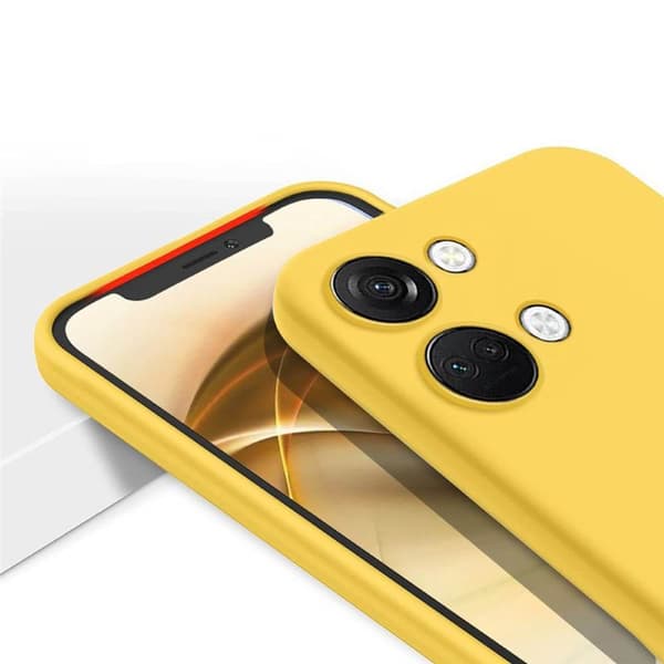 Liquid silikondeksel til OnePlus Nord 3 5G - Gul