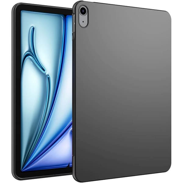 Silikoni tablettikotelo Apple iPad Mini 8.3 (2024) - Musta