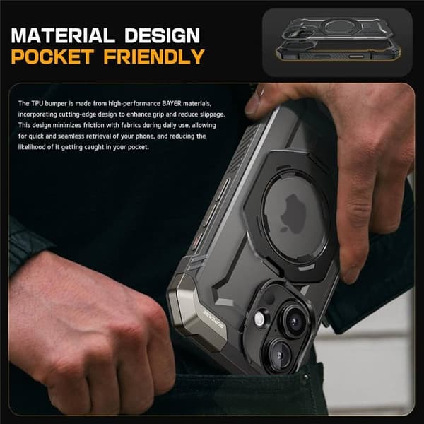 SUPCASE UB Grip deksel til Apple iPhone 16 Plus - Svart