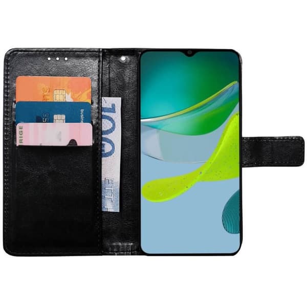 Lommebokdeksel 3-kort til Motorola Moto E13 - Sort