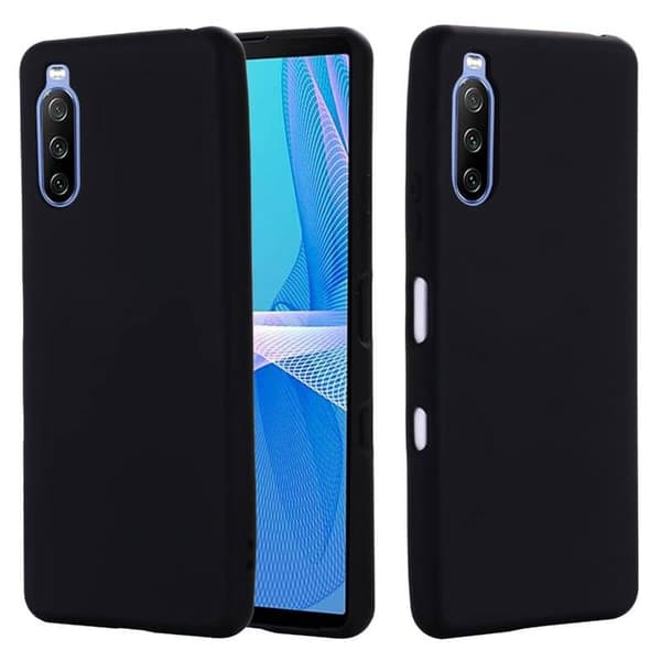 Liquid silikone cover til Sony Xperia 10 III - Sort