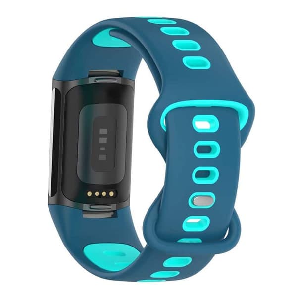 Twin Sport urrem til Fitbit Charge 5 - BlÃ¥/turkis