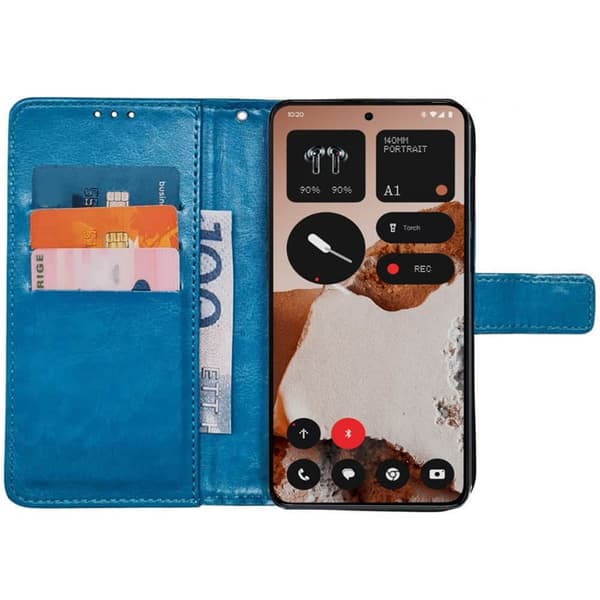 Wallet cover 3-kort til Nothing CMF Phone 2 Pro - Lyseblå