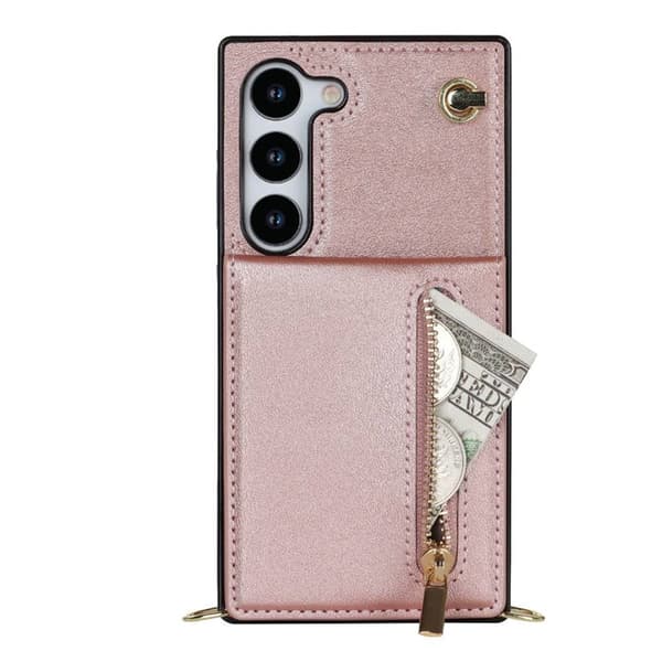 Zipper halskæde etui til Samsung Galaxy S23 Plus - Rose
