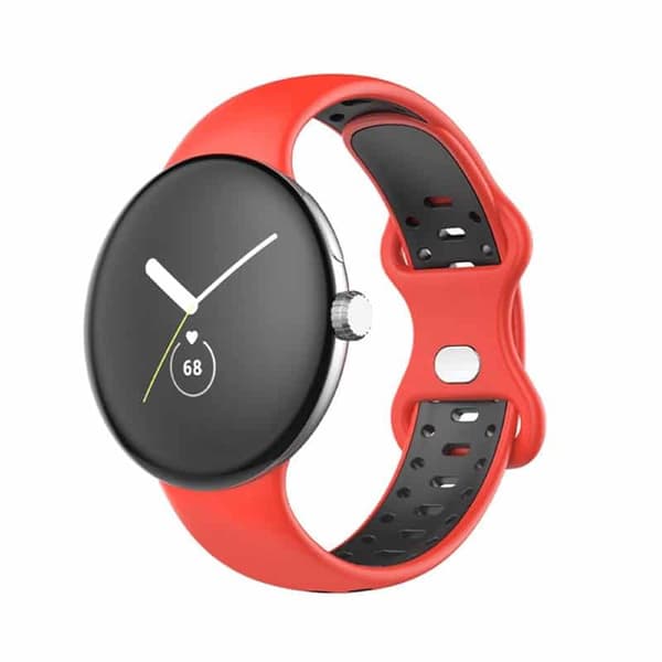 Twin Sport urrem til Google Pixel Watch (41mm) - RÃ¸d/sort