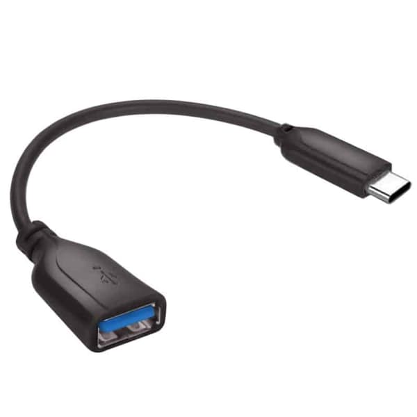 Adapterkabel 12cm USB-C hann til USB-A hunn