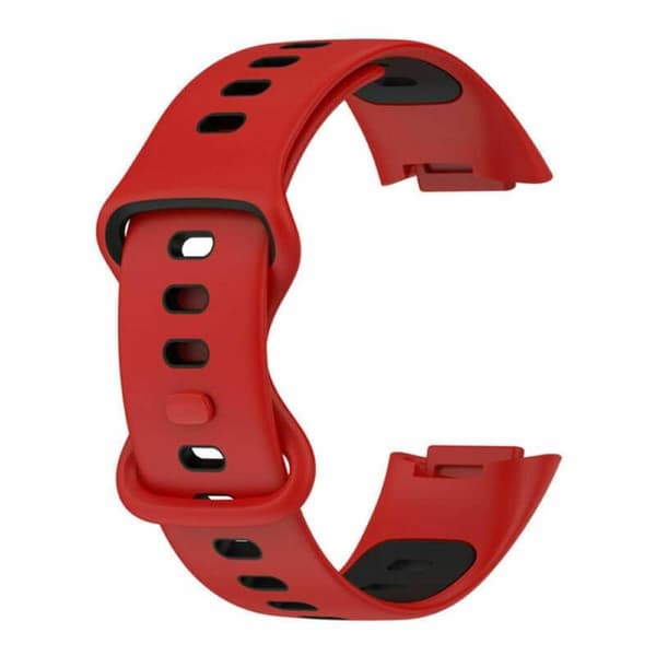 Twin Sport urrem til Fitbit Charge 5 - Rød/sort