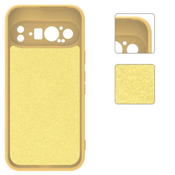 Liquid silikone cover til Google Pixel 9 Pro - Gul