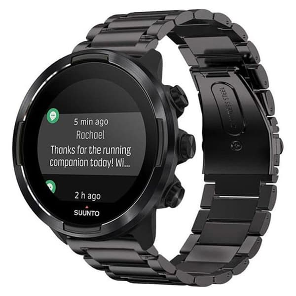 Urrem Rustfrit stÃ¥l til Suunto 7 - Sort