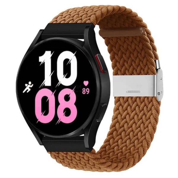 Flettet Elastisk urrem til Samsung Galaxy Watch 5 (40mm) - Brun